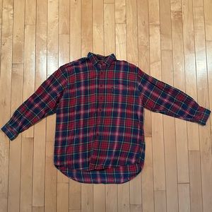 Abercrombie & Fitch Flannel Long-Sleeve Button Down Shirt